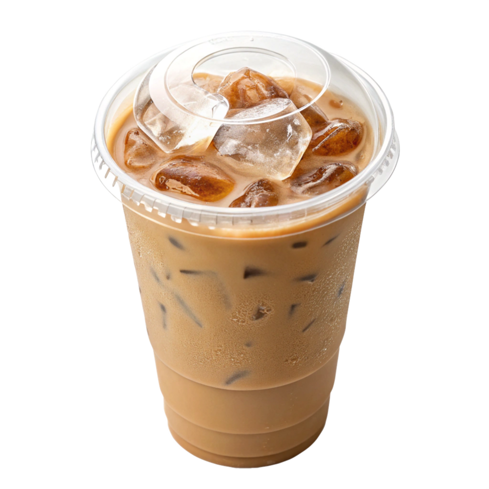 refreshing-iced-latte-beverage-drink-photography-minimalist-style-top-view-aesthetic-appeal-free-png